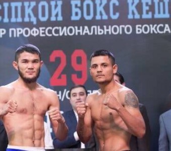 Алматыдағы бокс кеші – шоу салмақ өлшеу рәсімінен басталды