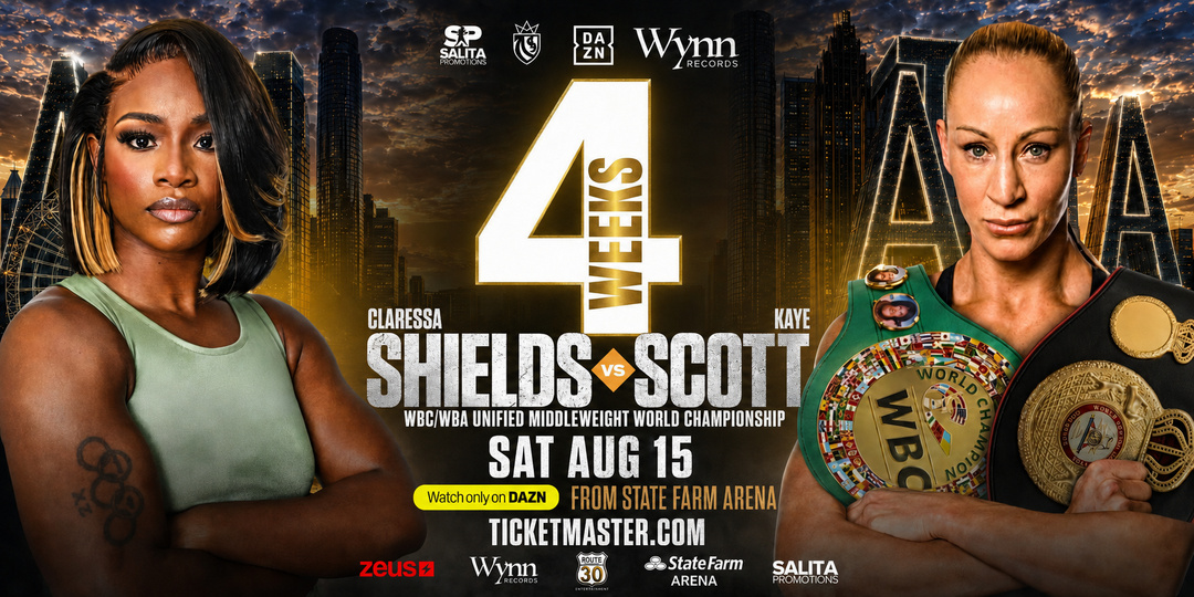 Claressa Shields спускается за поясами Kaye Scott
